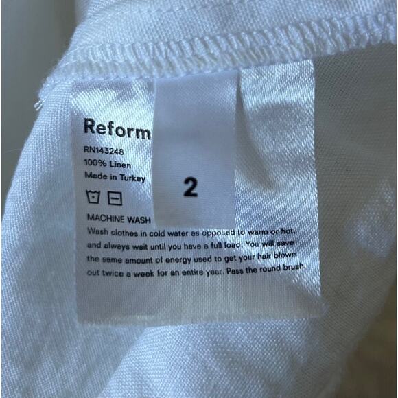 Reformation White Midi Dress - Picture 7 of 8